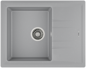 Гранитная мойка Teka STONE 45 S-TG 1B 1D Серый Металлик 115330042