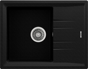 Гранитная мойка Teka STONE 45 S-TG 1B 1D Чёрный Металлик 115330045