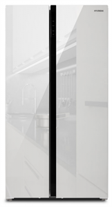 Холодильник Hyundai CS5003F белое стекло 1455456