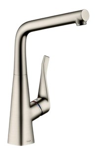 Смеситель Hansgrohe Metris 14822800, для кухни, цвет сталь 14822800