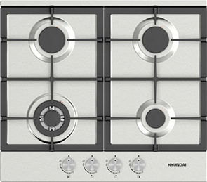 Встраиваемая газовая варочная панель Hyundai HHG 6434 IX 1691682