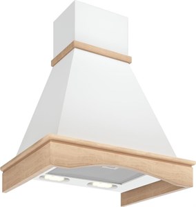 Каминная вытяжка Elikor Вилла 60П-650-П3Л без обрамления белый 190338