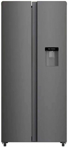 Холодильник двухкамерный Hyundai CS4086F Side by Side, нержавеющая сталь 1987063