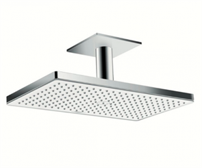 Верхний душ Hansgrohe Rainmaker Select, 460 x 270 мм, 1 режим струи, с держателем 24002400, белый/хром 24002400