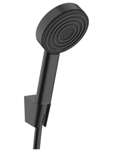 Душевой набор Hansgrohe Pulsify S, 1 режим струи, шланг 125 см, черный матовый, диск графит, 24301670 24301670