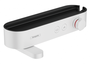 Смеситель Hansgrohe ShowerTablet Select, 24340700, для ванны и душа с изливом, термостатический, белый матовый 24340700