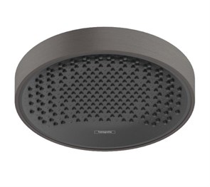 Верхний душ Hansgrohe Rainfinity 26229340, 25 х 25 см, Ecosmart 1 режим струи, без держателя, чёрный хром 26229340