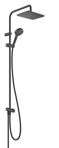 Душевой гарнитур Hansgrohe Vernis Shape 26282670 Shape Showerpipe 230 1jet Reno, корпус черный, 2 режима струи, лицевая часть черная 26282670