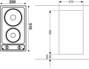 Встраиваемая электрическая варочная панель Hansa BHEI 301060 27805