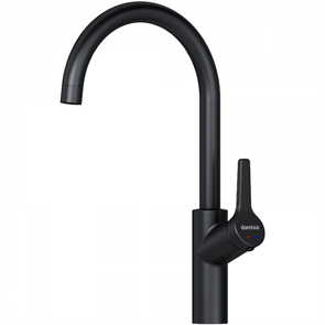 Смеситель Damixa Eclipse 310720300 для кухонной мойки, черный матовый 310720300