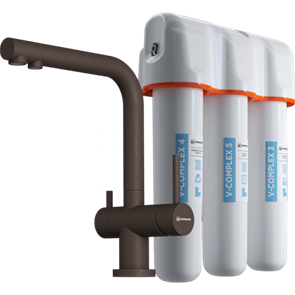 Omoikiri Nagano-ES-P, смеситель, гранит, espresso + Pure drop Lite 4500.8028