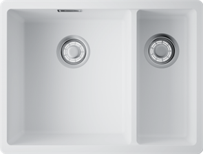 Omoikiri Kata 55-2-U-WH, мойка, гранит, белый 4997526