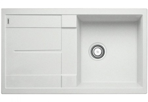 Blanco Metra 5S, мойка, гранит, белый с клапаном-автоматом 513037