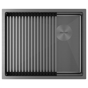 Paulmark NEXT-PRO 54 UNI, мойка, нержавеющая сталь, вороненая сталь pm705445-gm