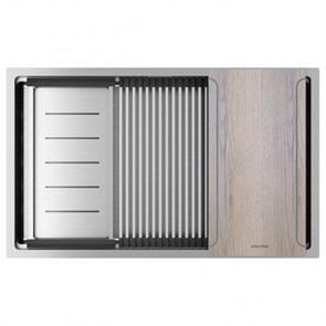 Paulmark NEXT-MULTI SINK 74 UNI, мойка, нержавеющая сталь брашированная pm787445-bs