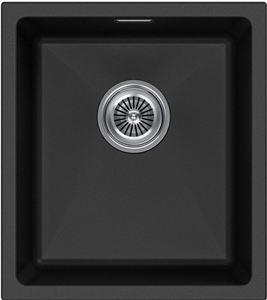 Мойка гранитная Paulmark LUMI 41UNI, мойка, гранит, черный lu41-bl
