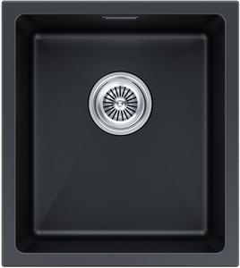 Мойка гранитная Paulmark LUMI 41UNI, мойка, гранит, черный металлик lu41-blm