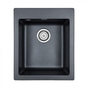 Мойка гранитная Paulmark KANTE 40, мойка, гранит, черный металлик pm104249-blm