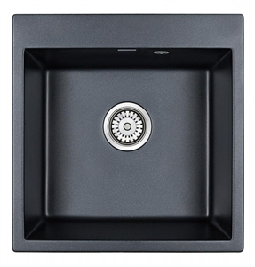 Мойка гранитная Paulmark KANTE 50, мойка, гранит, антрацит pm105152-an