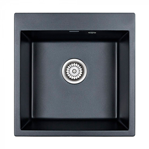 Мойка гранитная Paulmark KANTE 50, мойка, гранит, черный металлик pm105152-blm