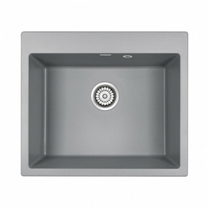 Мойка гранитная Paulmark KANTE 60, мойка, гранит, серый металлик pm106052-grm