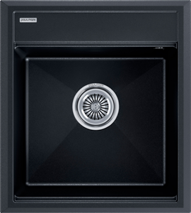 Мойка гранитная Paulmark STEPIA 45, мойка, гранит, черный металлик pm114651-blm