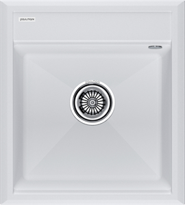 Мойка гранитная Paulmark STEPIA 45, мойка, гранит, белый pm114651-wh