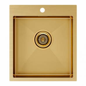 Мойка из нержавеющей стали Paulmark KRONER 45, мойка, нержавеющая сталь, брашированное золото pm214551-bg