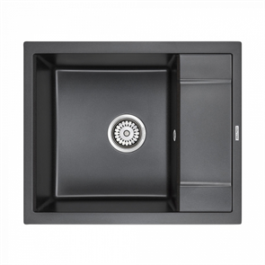 Мойка гранитная Paulmark FLUGEN 50-600, мойка, гранит, черный pm216050-bl