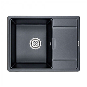 Мойка гранитная Paulmark FLUGEN 50-650, мойка, гранит, черный металлик pm216550-blm