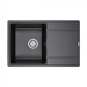Мойка гранитная Paulmark FLUGEN 50-780, мойка, гранит, черный pm217850-bl