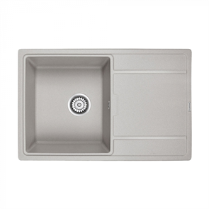 Мойка гранитная Paulmark FLUGEN 50-780, мойка, гранит, серый pm217850-gr