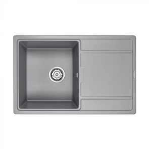 Мойка гранитная Paulmark FLUGEN 50-780, мойка, гранит, серый металлик pm217850-grm