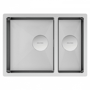 Мойка из нержавеющей стали Paulmark NEXT 58/2S UNI, мойка, нержавеющая сталь брашированная pm225844-bs