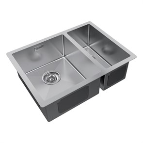 Мойка из нержавеющей стали Paulmark GERBERG 59/2S UNI, мойка, нержавеющая сталь брашированная, левая pm225944-bsl