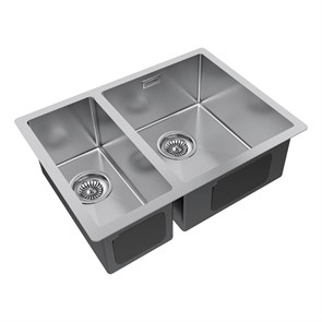 Мойка из нержавеющей стали Paulmark GERBERG 59/2S UNI, мойка, нержавеющая сталь брашированная, правая pm225944-bsr