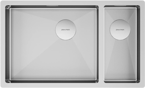 Paulmark NEXT 69/2S UNI, мойка, нержавеющая сталь брашированная (левая) pm226944-bsl