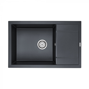 Мойка гранитная Paulmark FLUGEN 60, мойка, гранит, черный металлик pm317850-blm