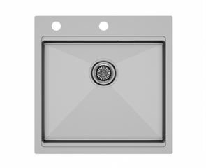 Мойка из нержавеющей стали Paulmark KRONER-PRO 51, мойка, нерж. сталь брашированная + ADVANCE, коландер, нерж. сталь браширов. pm705151-bs+a405-bs