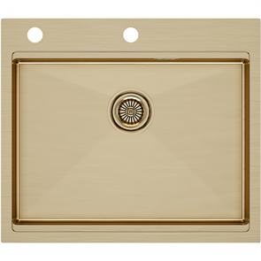 Мойка из нержавеющей стали Paulmark KRONER-PRO 59, мойка, нержавеющая сталь, брашированное золото pm705951-bg