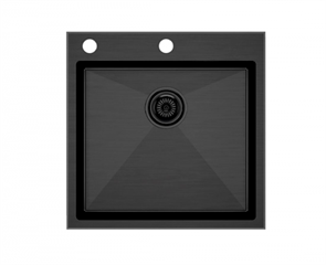 Мойка из нержавеющей стали Paulmark KRONER-EDGE 51, мойка, нержавеющая сталь, вороненая сталь pm775151-gm