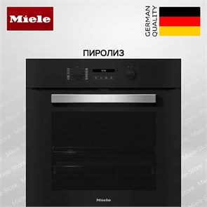 Духовой шкаф электрический Miele H 2465 BP Active OBSW ObsidianBlack EL, черный обсидиан/серебристый h 2465 bp obsw