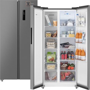 Холодильник Weissgauff WSBS 500 Inverter NoFrost Inox 433049