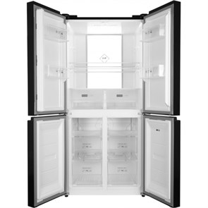 Холодильник Side-by-Side отдельностоящий Hyundai CM55043F черное стекло 2033157