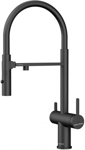 Paulmark GRAVITY, смеситель, антрацит, черный шланг gr213888-an