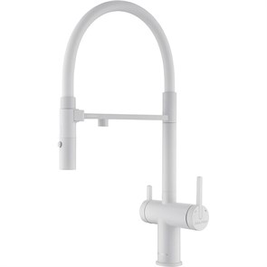 Paulmark GRAVITY, смеситель, белый, белый шланг gr213888-wh