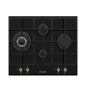 Встраиваемая газовая варочная панель Lex GVG 643C BL chao000201