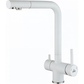 Смеситель для кухни Paulmark Skalen Sk213020-431 белый металлик sk213020-431