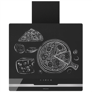 Каминная вытяжка Krona Domenika 600 Black/inox S ка-00005478