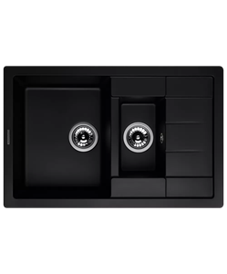 Кухонная мойка Kuppersberg Modena 1,5B1D black metallic 00008328